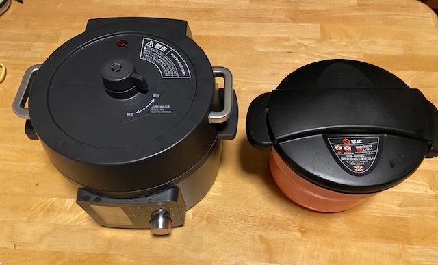 保温鍋と電気圧力鍋