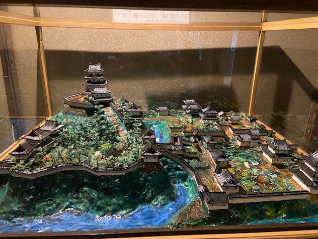 掛川城の復元模型