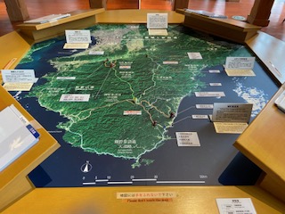 紀伊半島立体模型で熊野古道の全体を知る